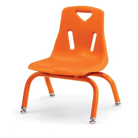 Jonti-Craft Berries Stacking Chairs with Powder-Coated Legs, 8 in. Ht, Set of 6, Orange 8118JC6114